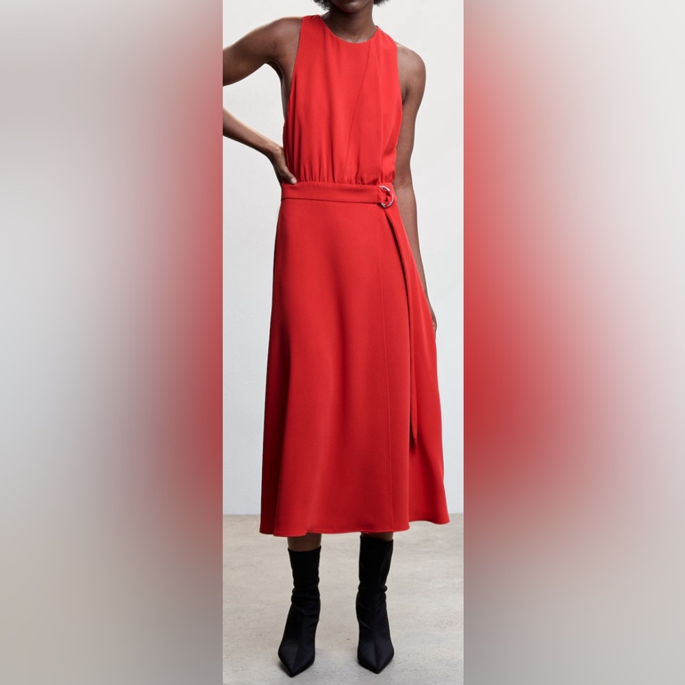 Mango Belt detail dress NWT